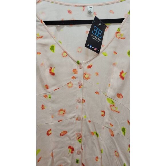 Nordstrom BP: Watercolor Dainty Floral Button Dress - Picture 5 of 6